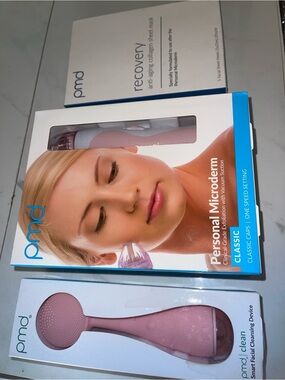 PMD Pink Personal Microderm & Smart Facial Cleansing Set $530 Value